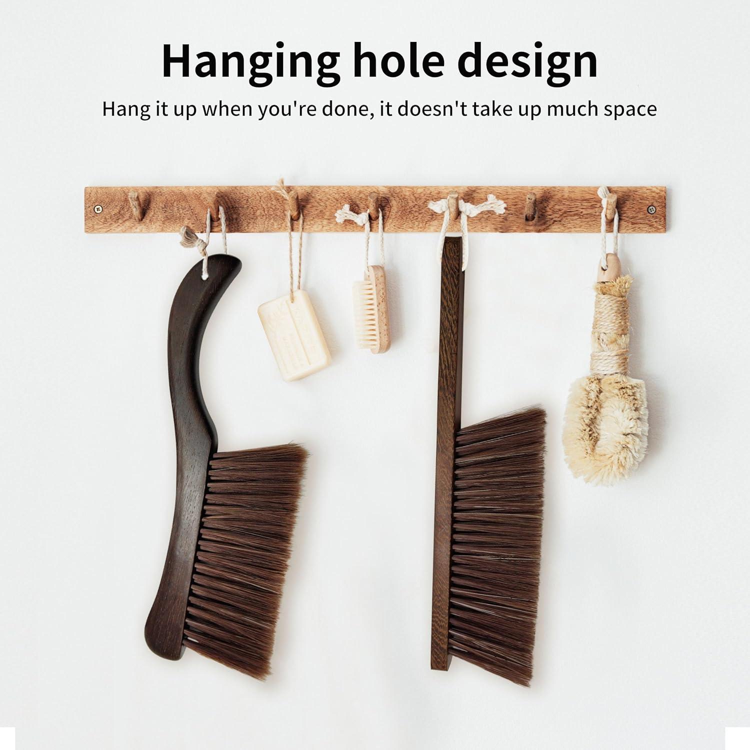 Cepillo de Polvo HIQU y HIST de Madera con Cerdas Suaves