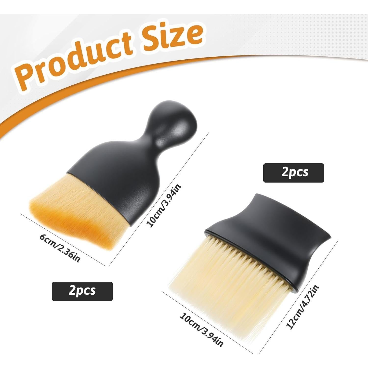 4 Cepillos de Polvo para Interior Automotriz QfwdfcTrenz