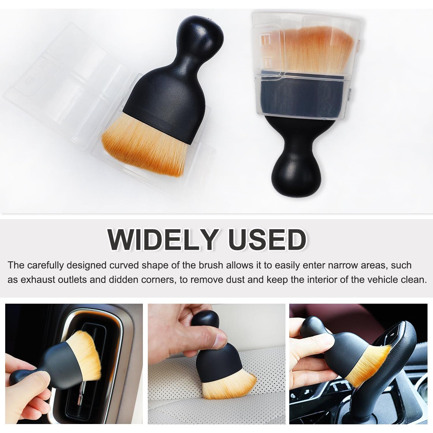 Paquete de 2 Cepillos Suaves BAIDOON para Detallar Auto