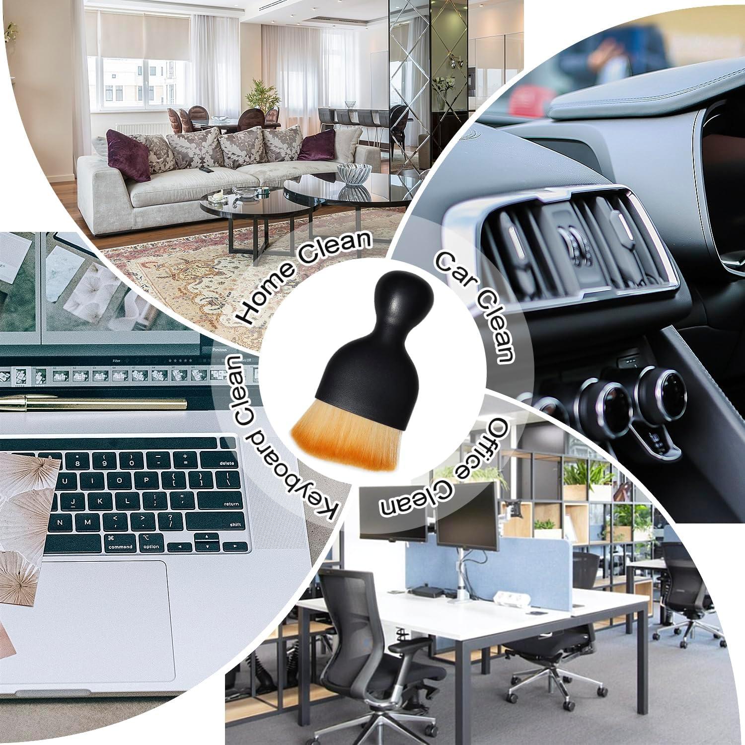 Paquete de 2 Cepillos Suaves BAIDOON para Detallar Auto