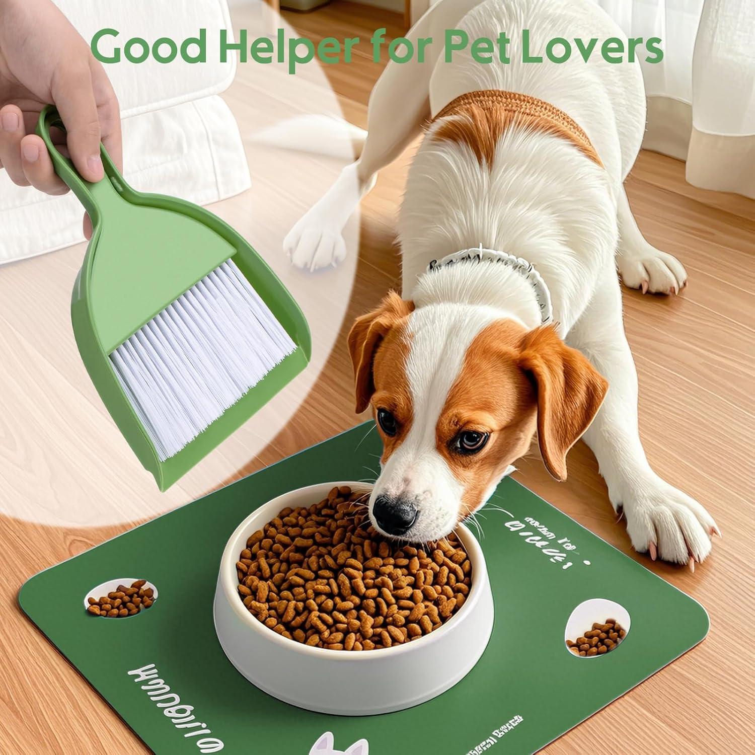 Juego de Escoba y Recogedor ThinkLearn Verde Compacto 2 Piezas