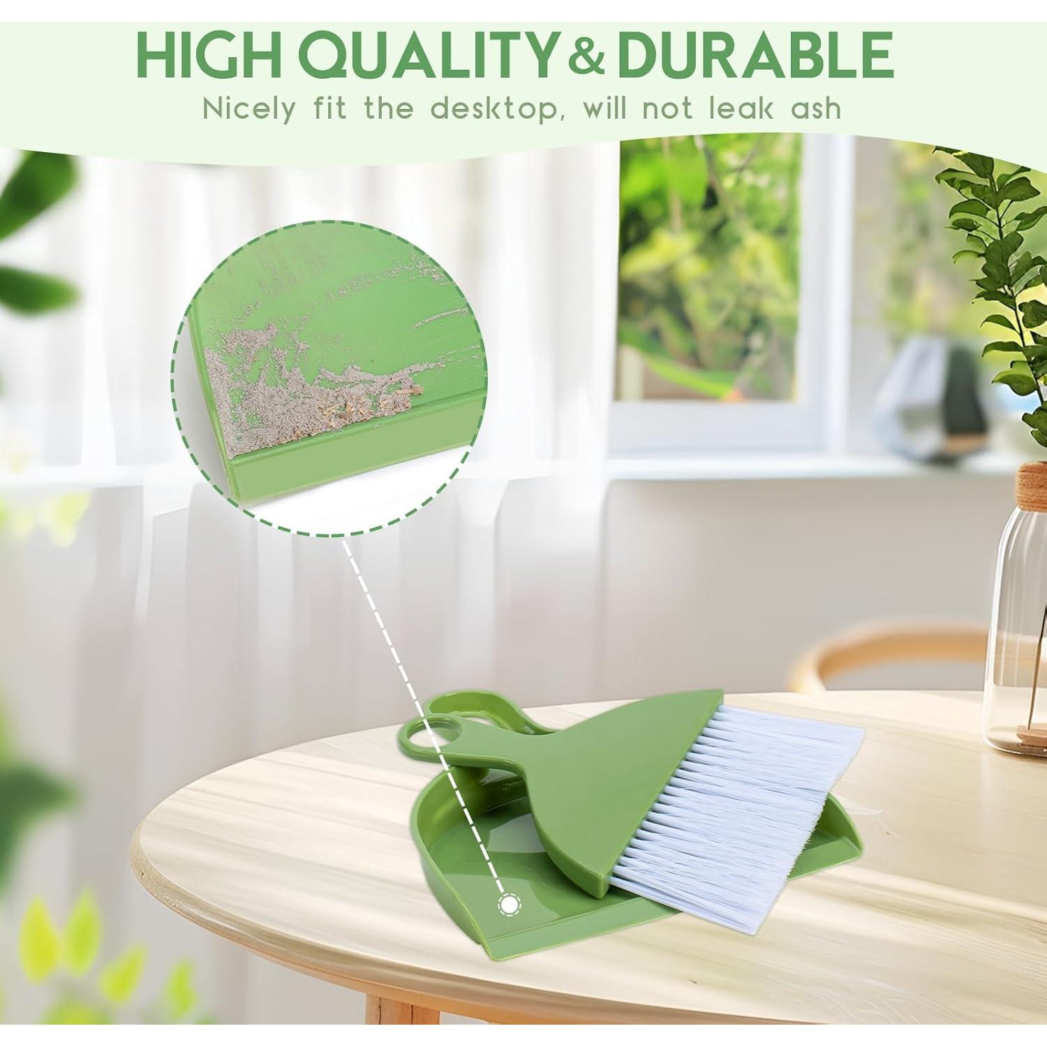 Juego de Escoba y Recogedor ThinkLearn Verde Compacto 2 Piezas