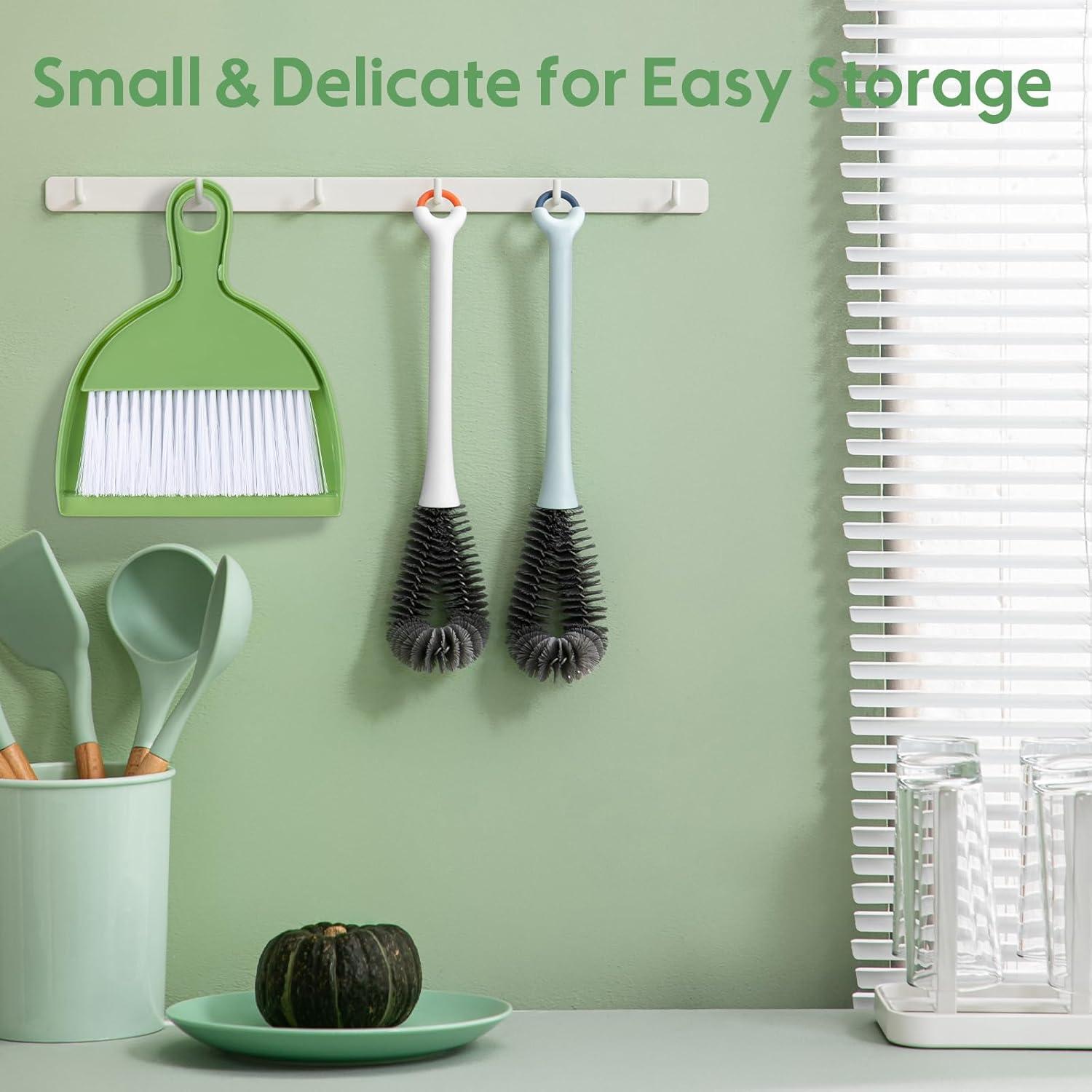 Juego de Escoba y Recogedor ThinkLearn Verde Compacto 2 Piezas