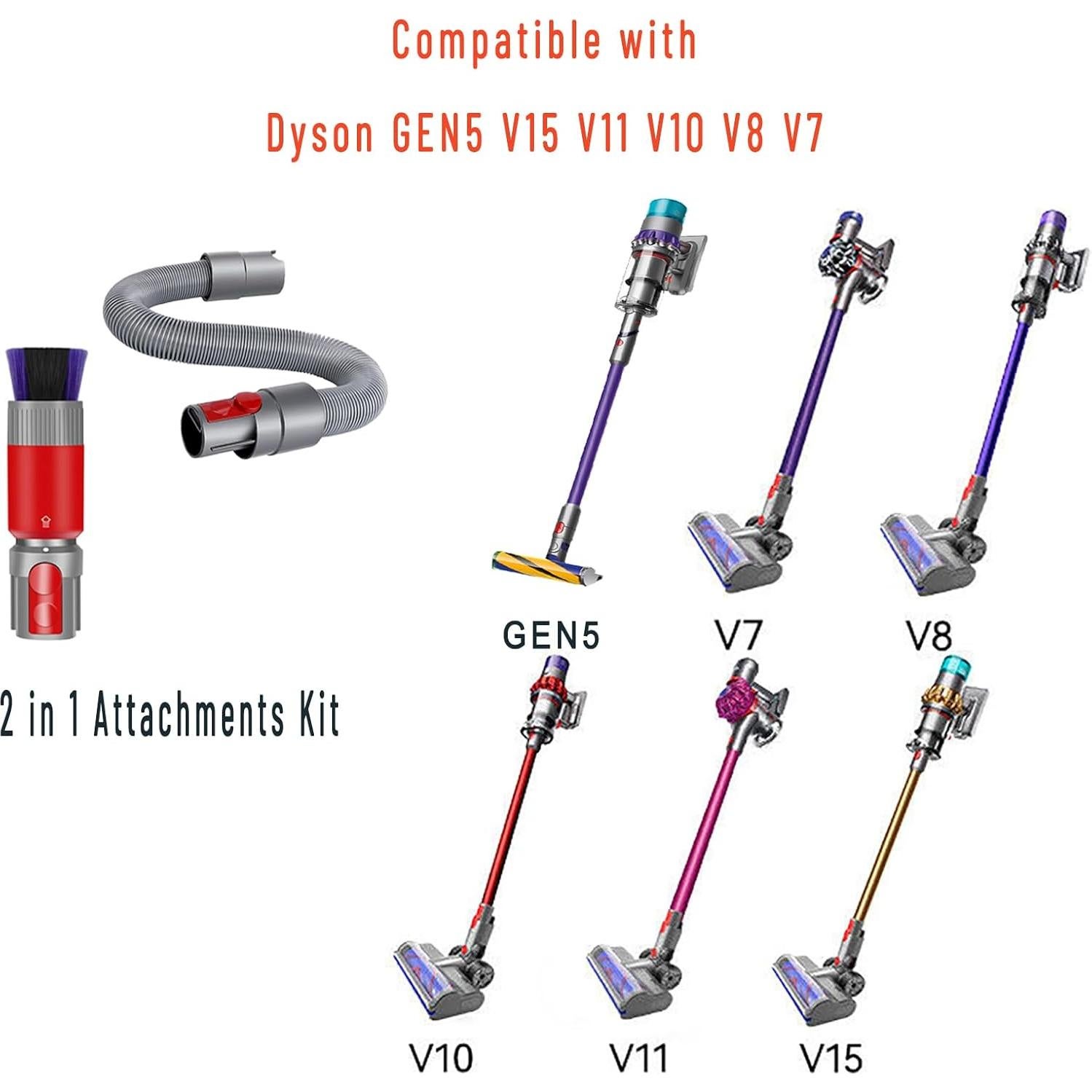 Cepillo y manguera de extensión Amalfy para Dyson GEN5 G5 V15 V11 V10 V8 V7