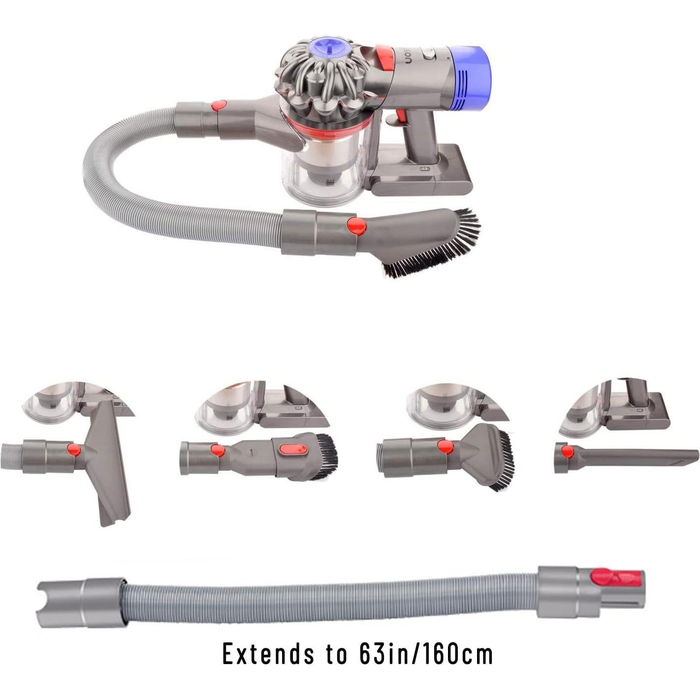 Cepillo y manguera de extensión Amalfy para Dyson GEN5 G5 V15 V11 V10 V8 V7