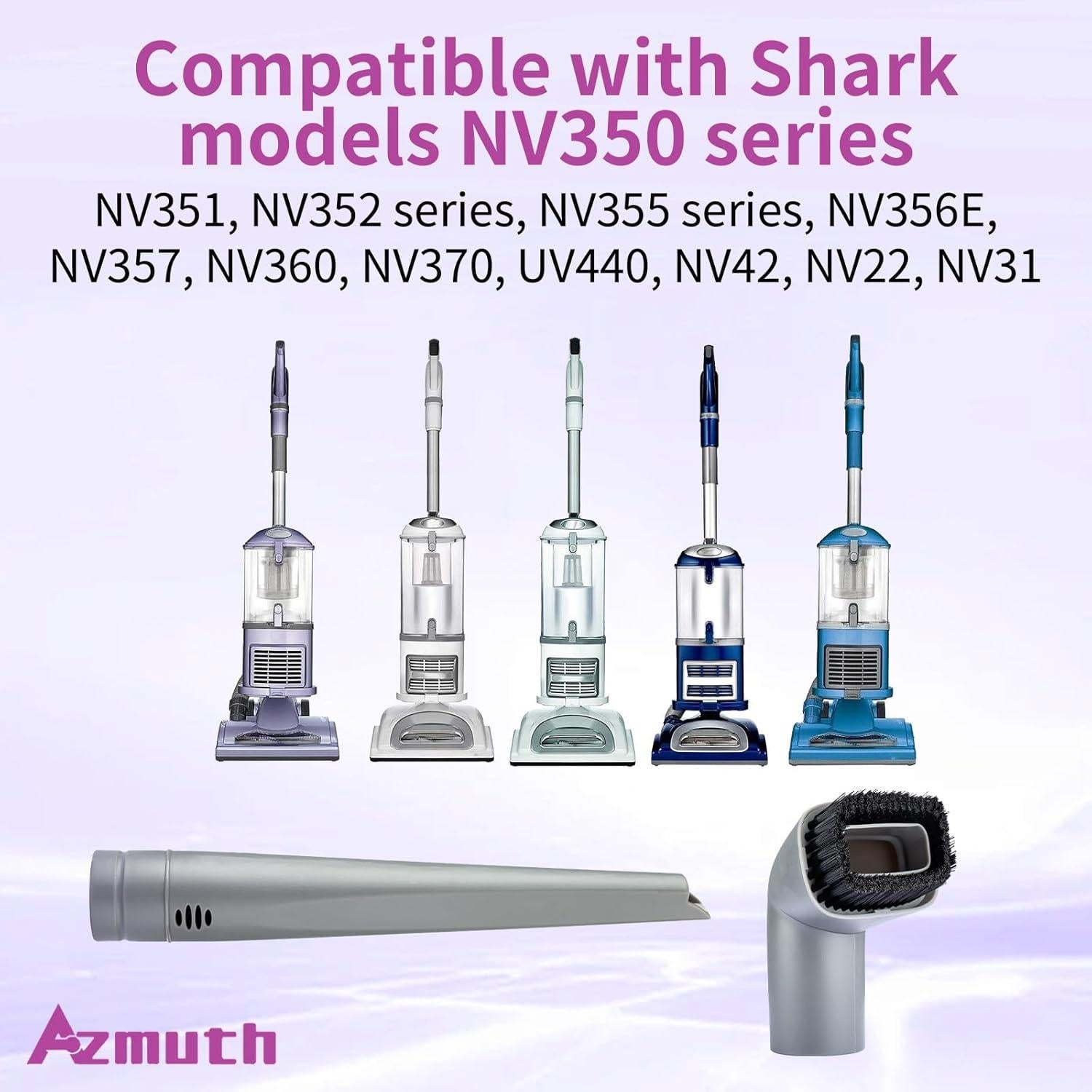 Paquete de 2 repuestos Shark: cepillo y herramienta de hendidura