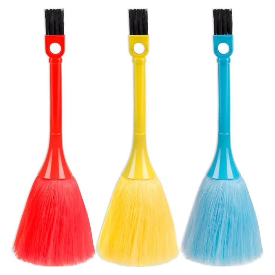 ZORZA Mini Cepillo de Limpieza Antiestático 3 Pcs Microfibra