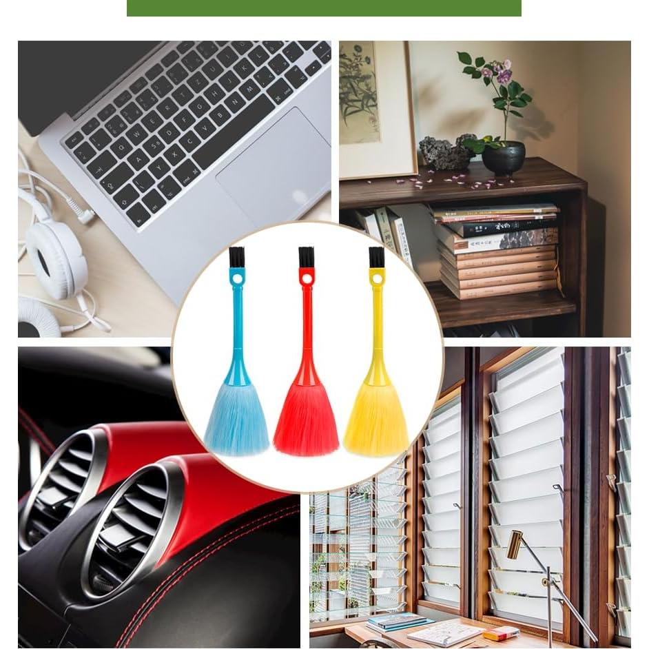 ZORZA Mini Cepillo de Limpieza Antiestático 3 Pcs Microfibra