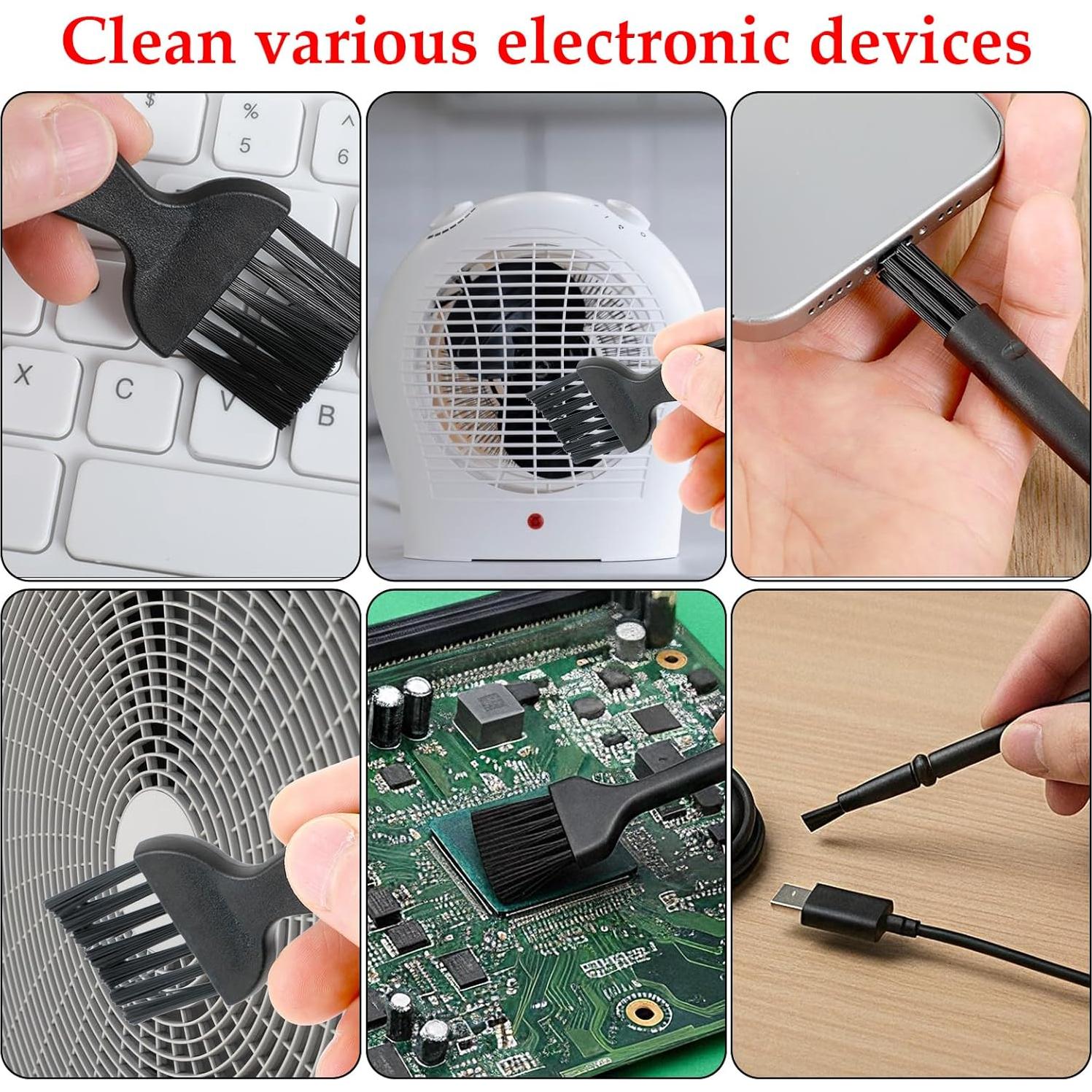 Kit de 8 Cepillos de Limpieza Antiestáticos Abeillo para Teclados