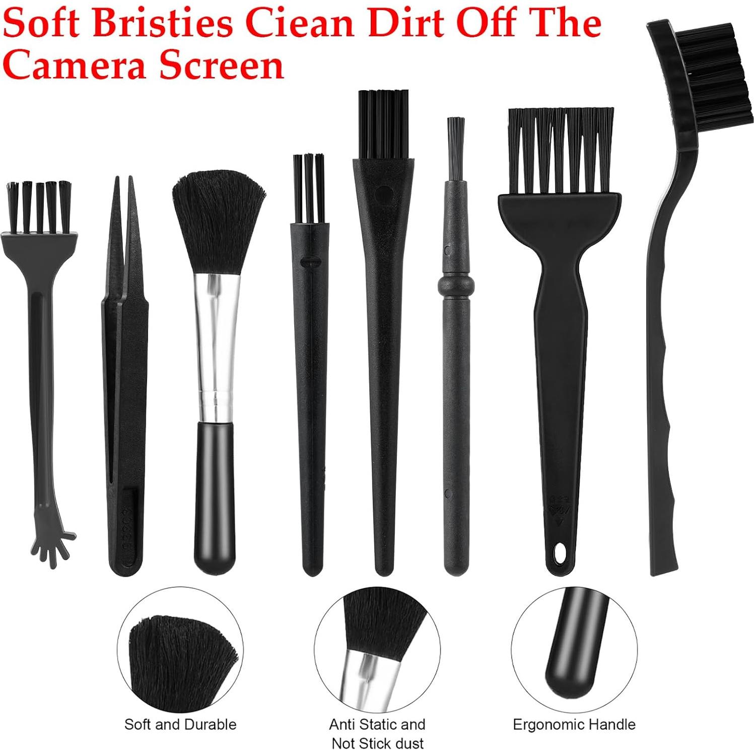 Kit de 8 Cepillos de Limpieza Antiestáticos Abeillo para Teclados