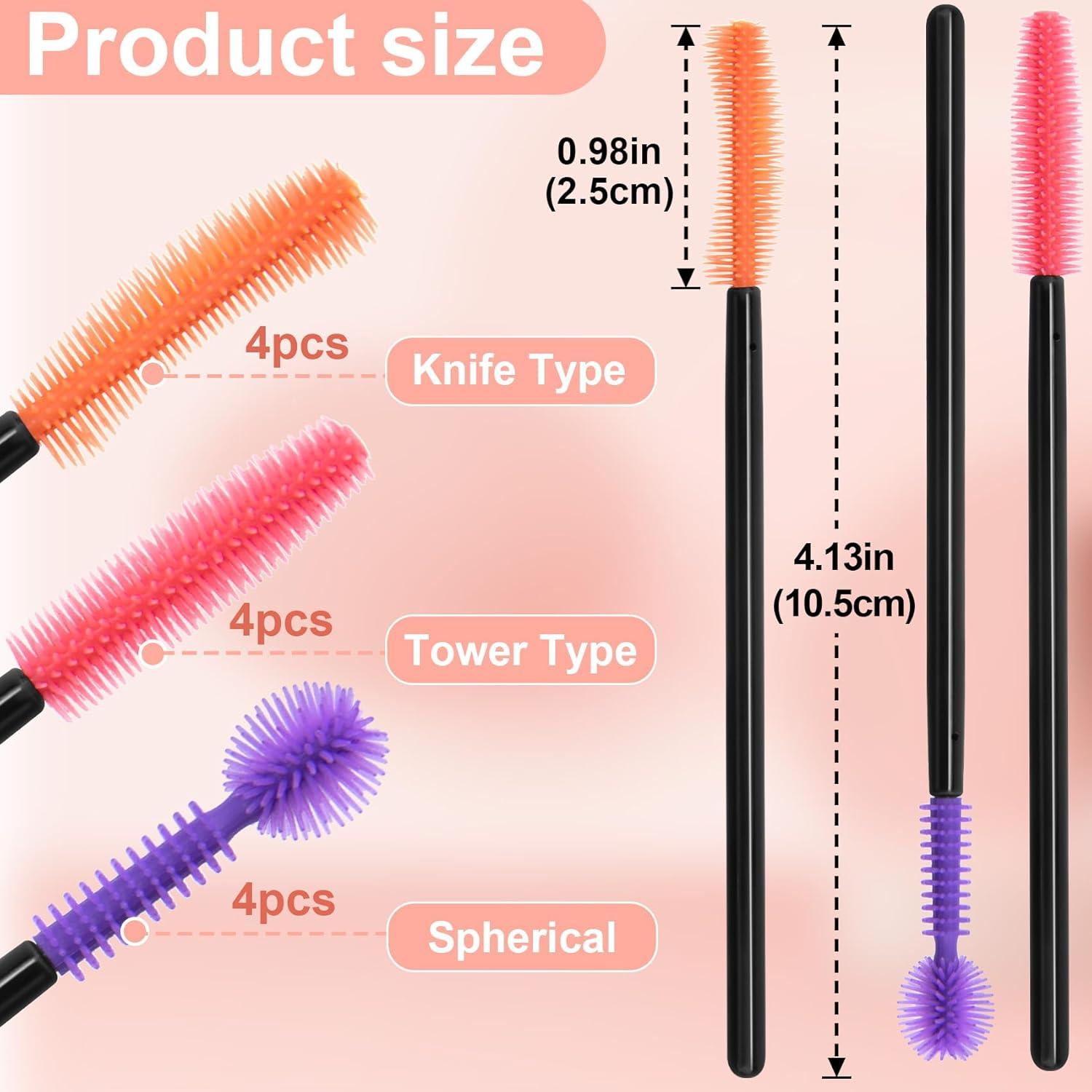 12 Cepillos de Silicona para Limpieza de Grietas Lekgavd