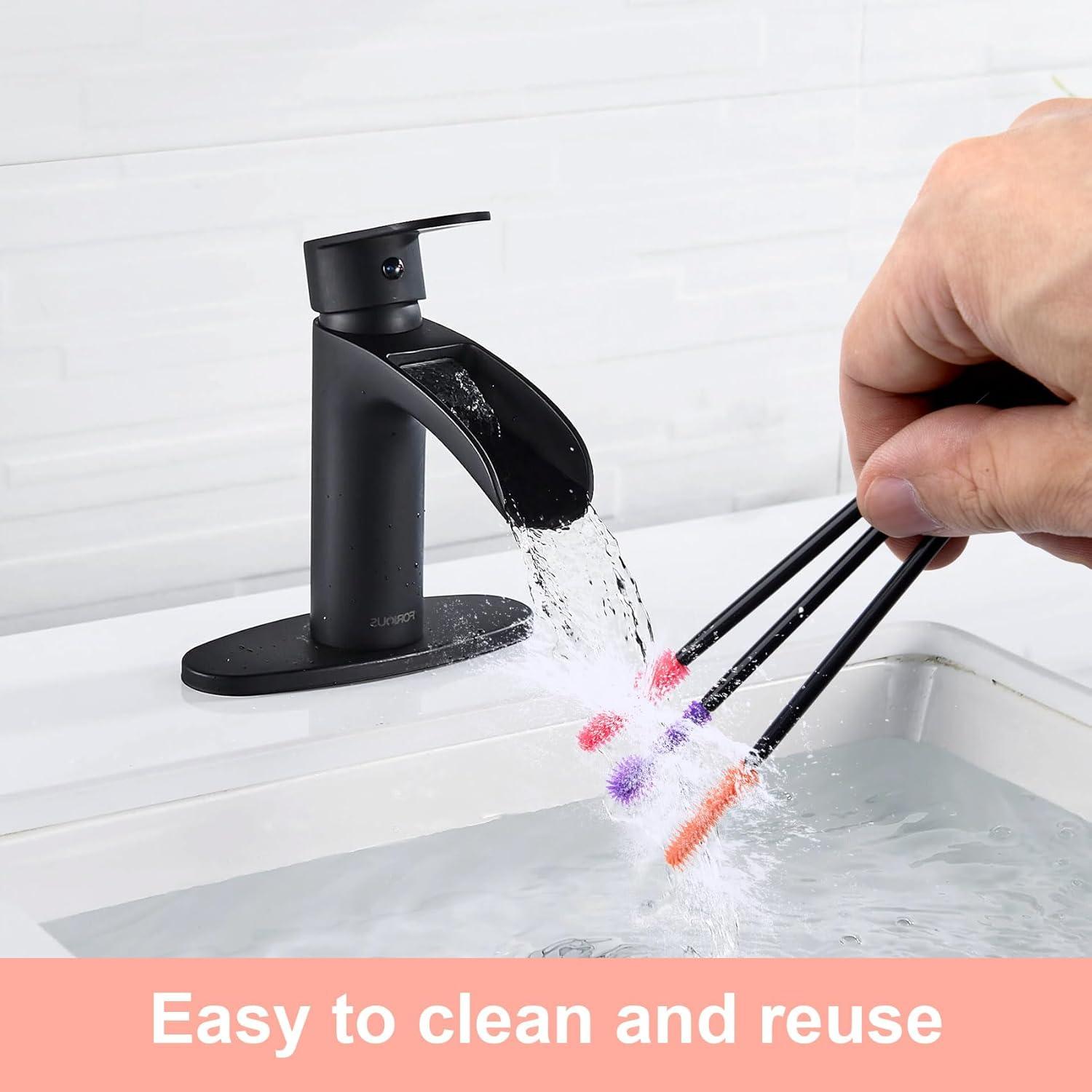 12 Cepillos de Silicona para Limpieza de Grietas Lekgavd