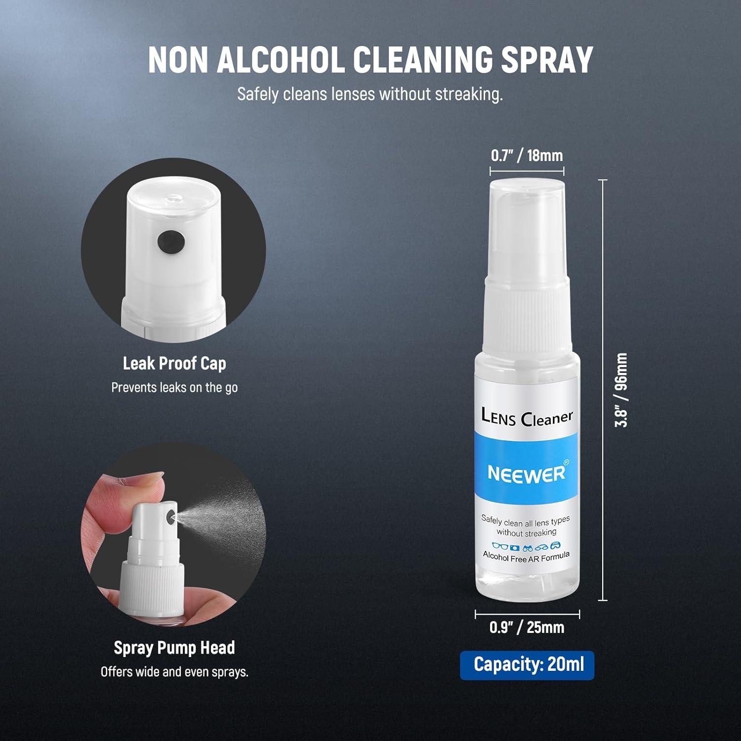 Kit de Limpieza de Lentes NEEWER 12 en 1 para Cámaras DSLR