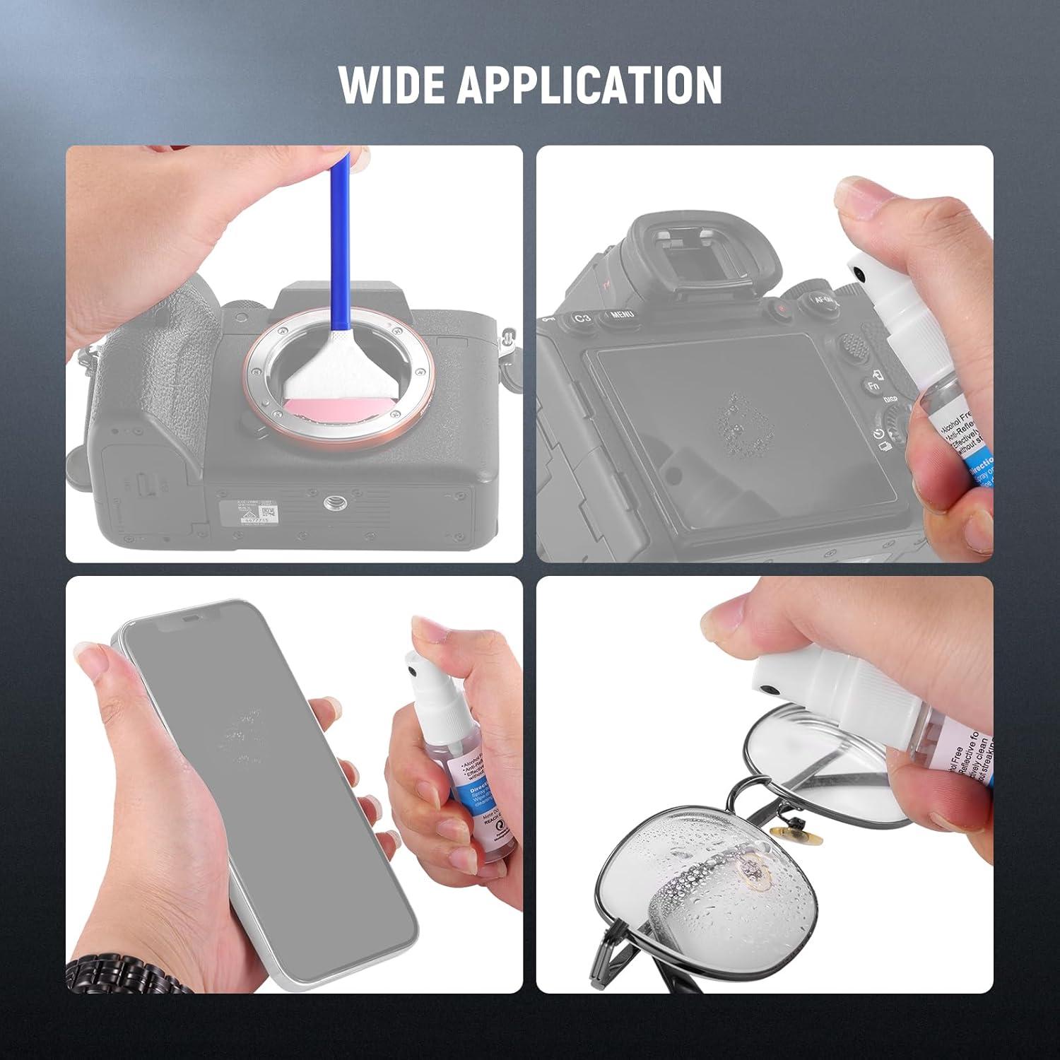 Kit de Limpieza de Lentes NEEWER 12 en 1 para Cámaras DSLR