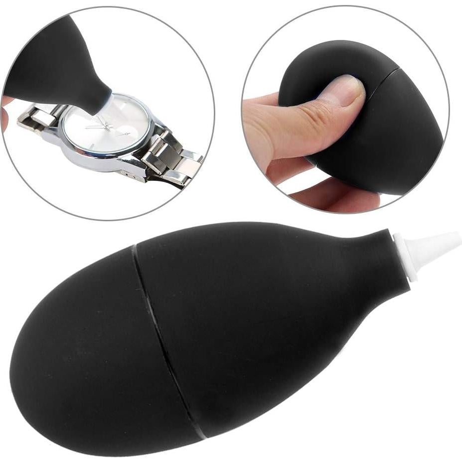 Limpiador de Teclado Semme, Soplador de Polvo de Silicona Negro