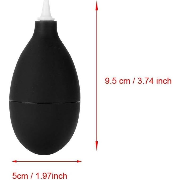 Limpiador de Teclado Semme, Soplador de Polvo de Silicona Negro