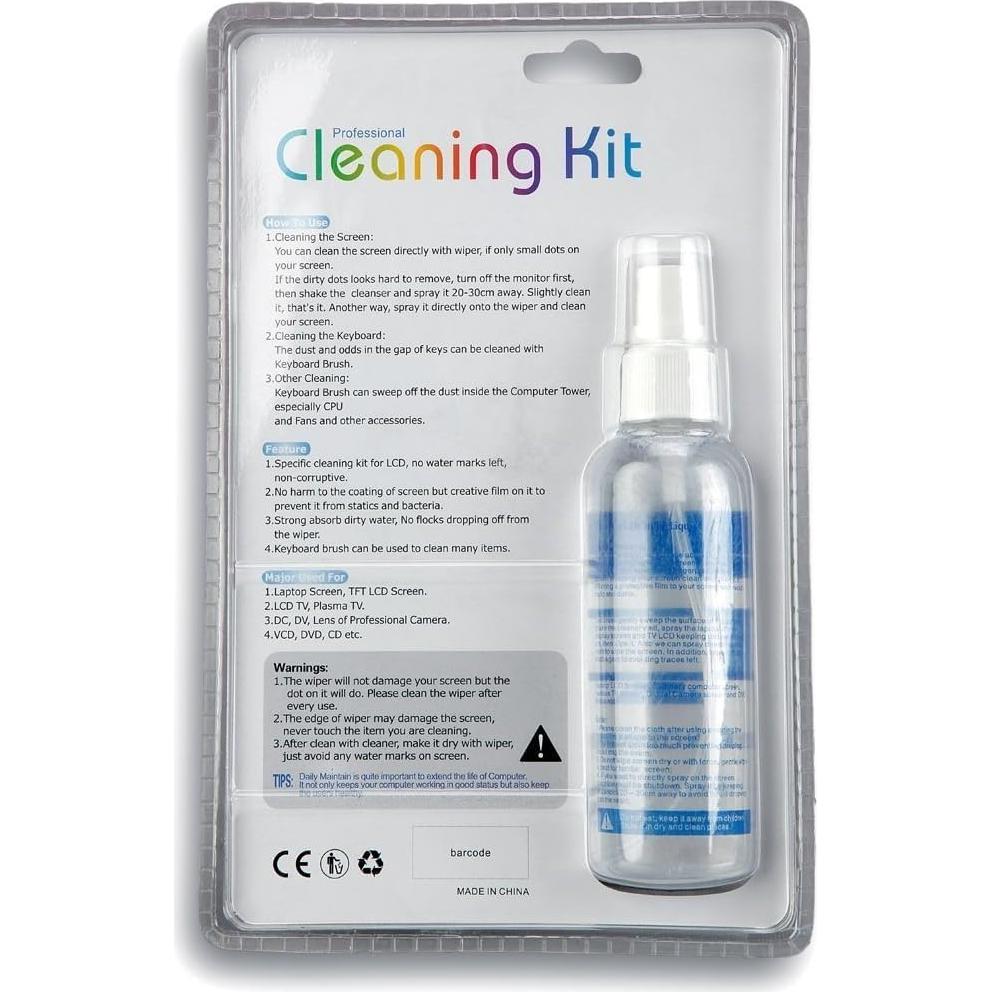 Kit de Limpieza Profesional AmScope CK-I para Pantallas LCD