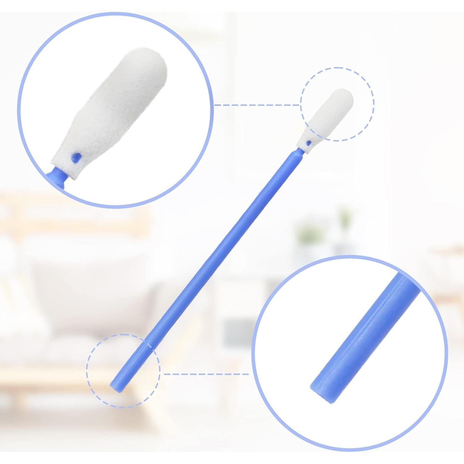 Hisopos de limpieza Wellgler KM722 de 9.27 cm - 200 PCS