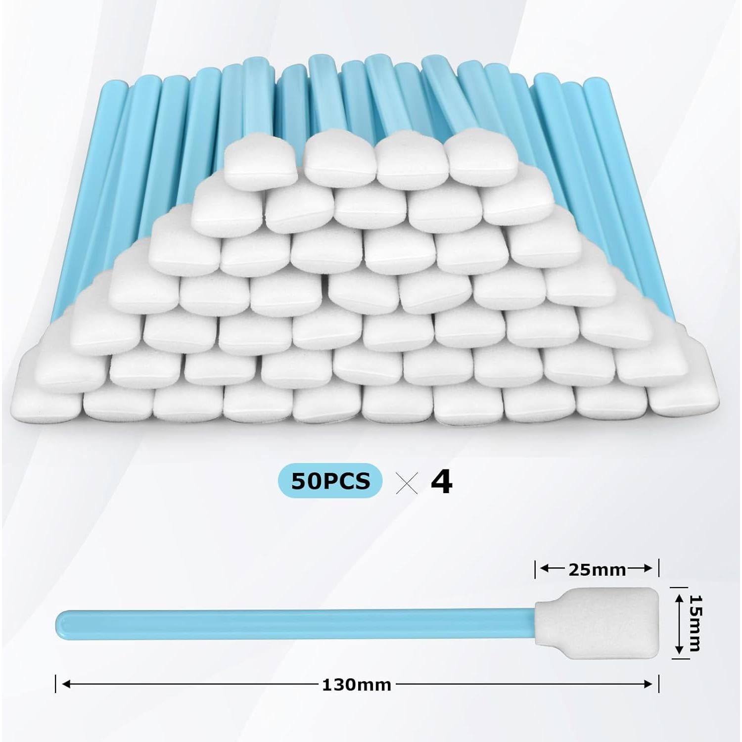 Hisopos de limpieza de espuma MIOGREN 200 unidades 128mm