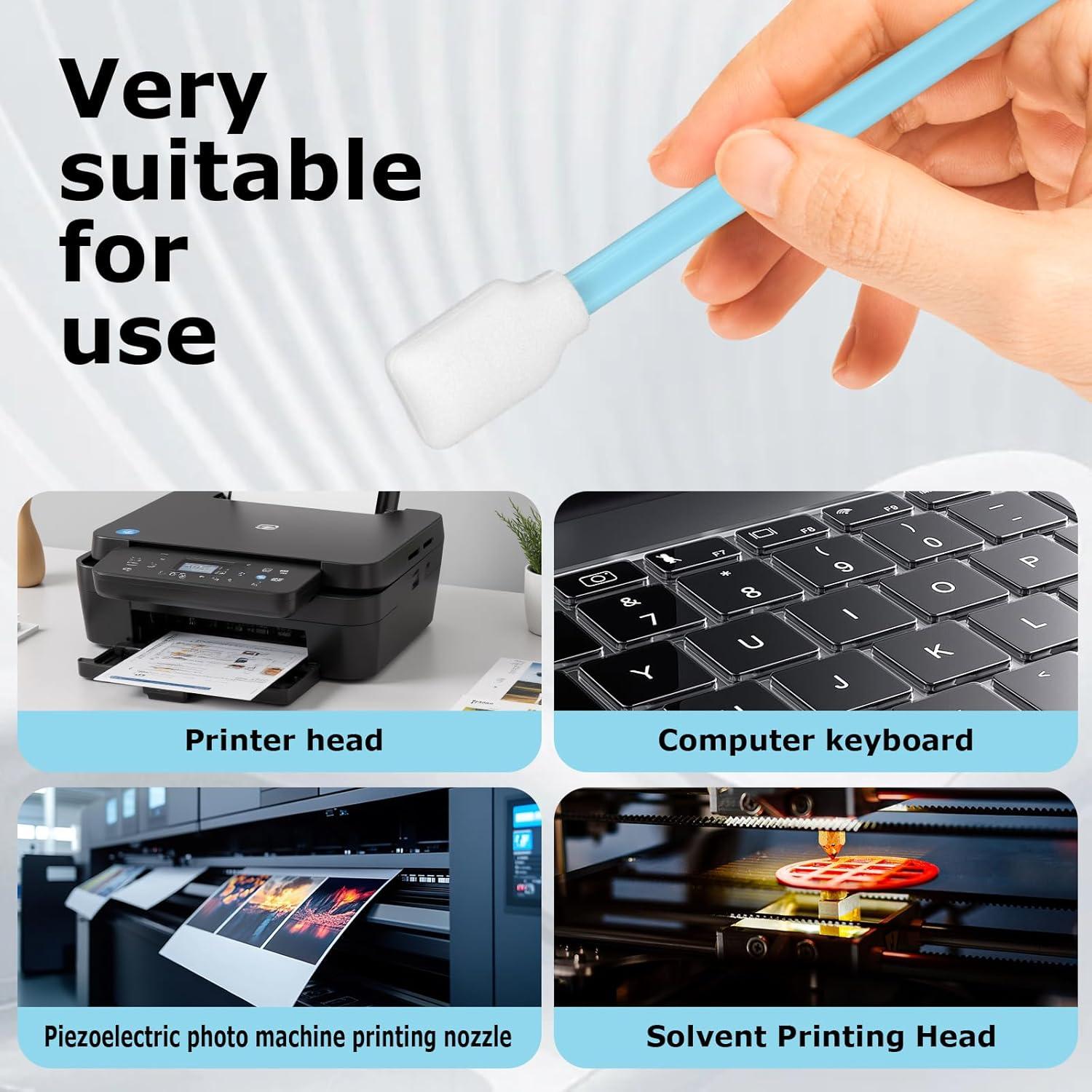 Hisopos de limpieza de espuma MIOGREN 200 unidades 128mm