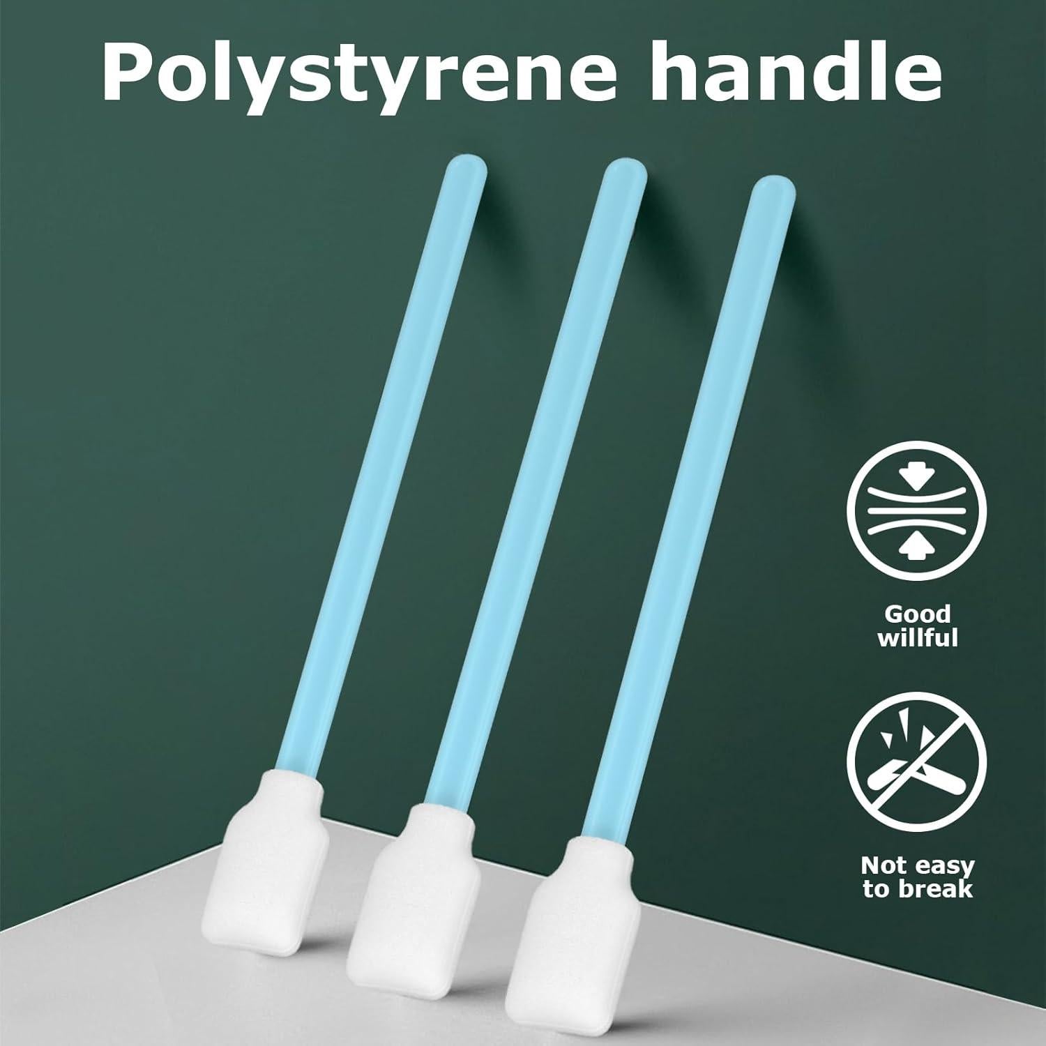 Hisopos de limpieza de espuma MIOGREN 200 unidades 128mm