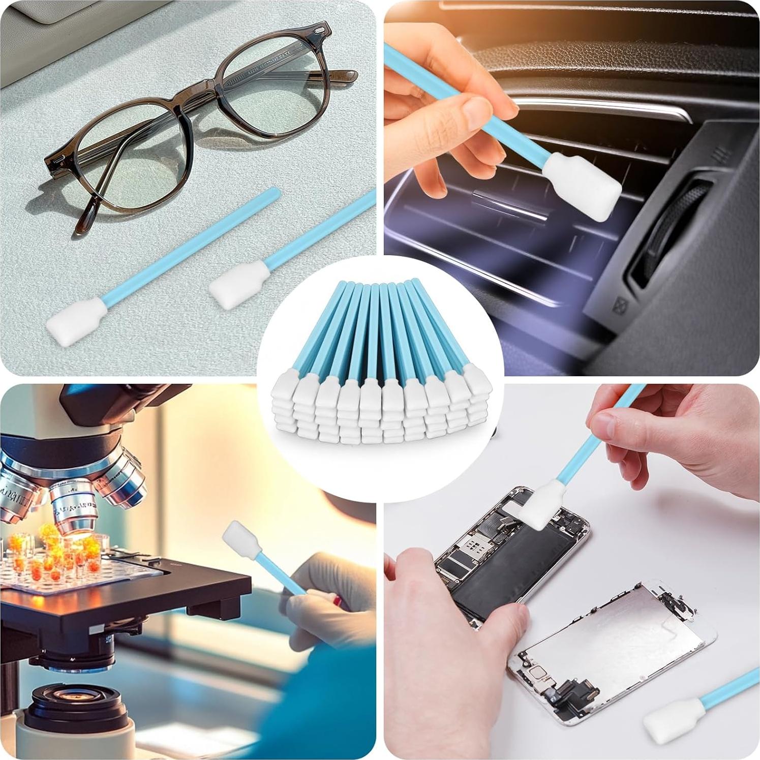 Hisopos de limpieza de espuma MIOGREN 200 unidades 128mm