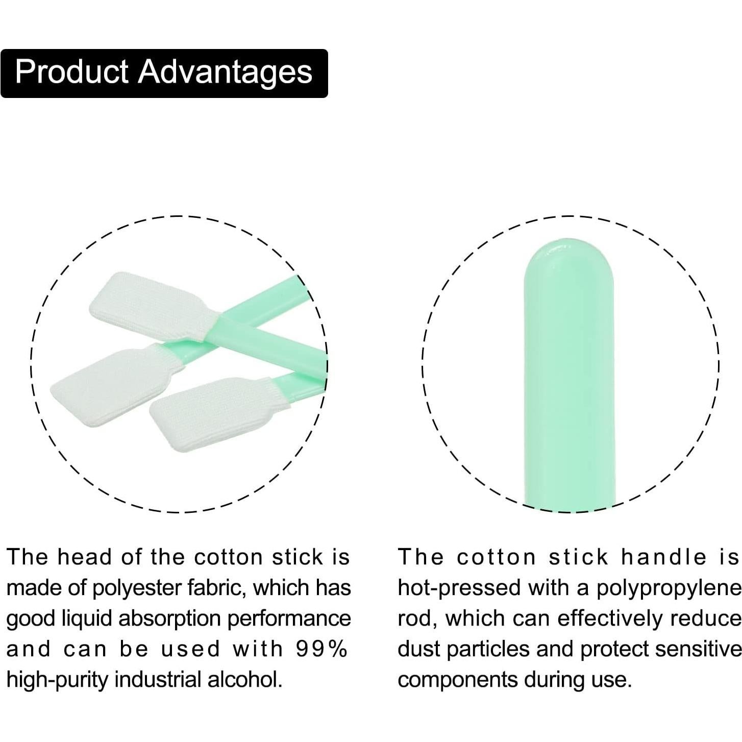 Palitos de Limpieza PATIKIL 12.5 cm Poliester 100 Piezas