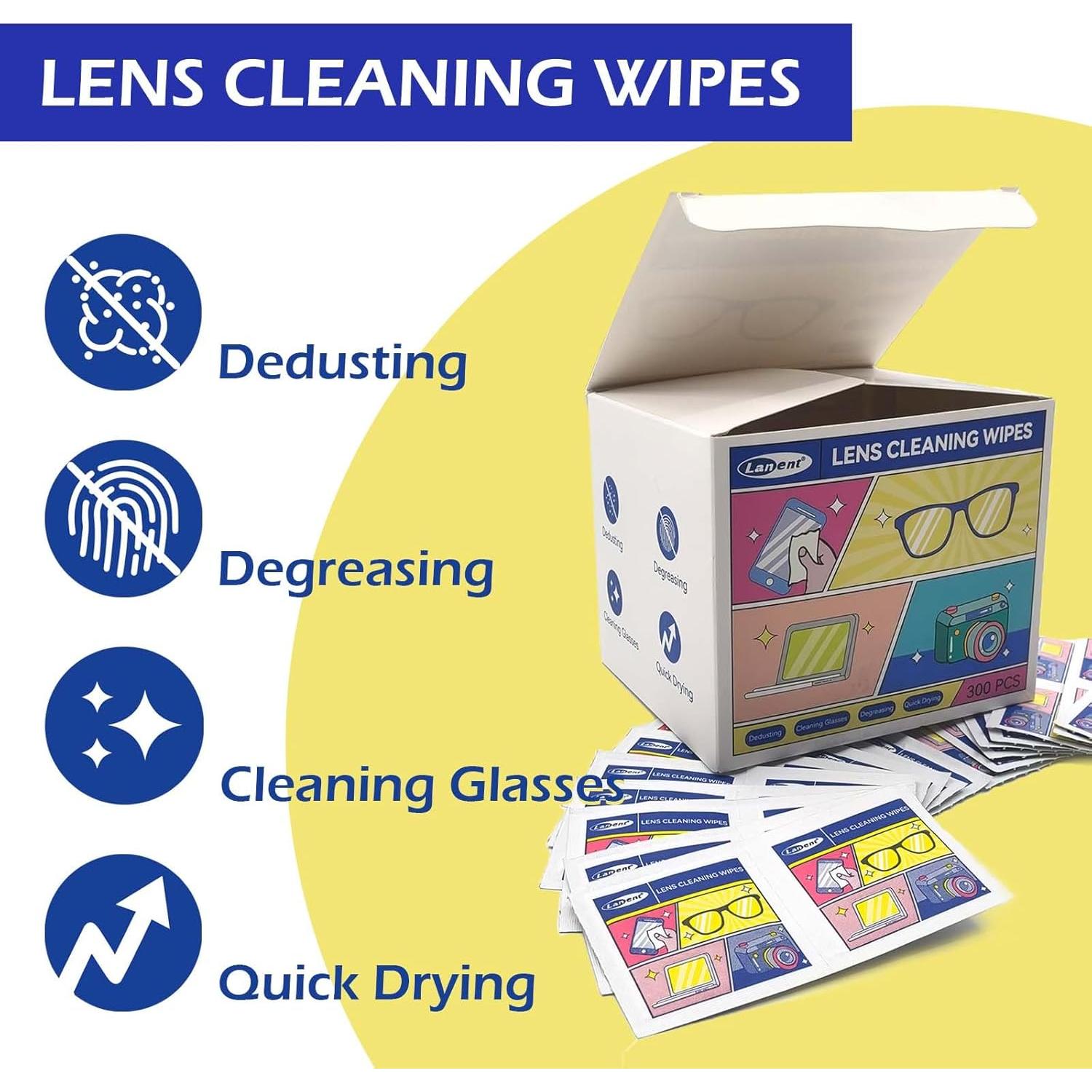 Toallitas de Limpieza para Lentes Suqian - 300 Unidades