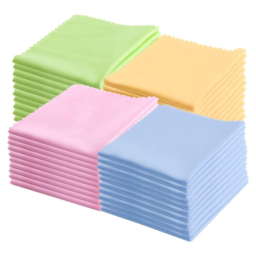 Paquete de 100 Paños de Microfibra XINMEIWEN 14x14 cm