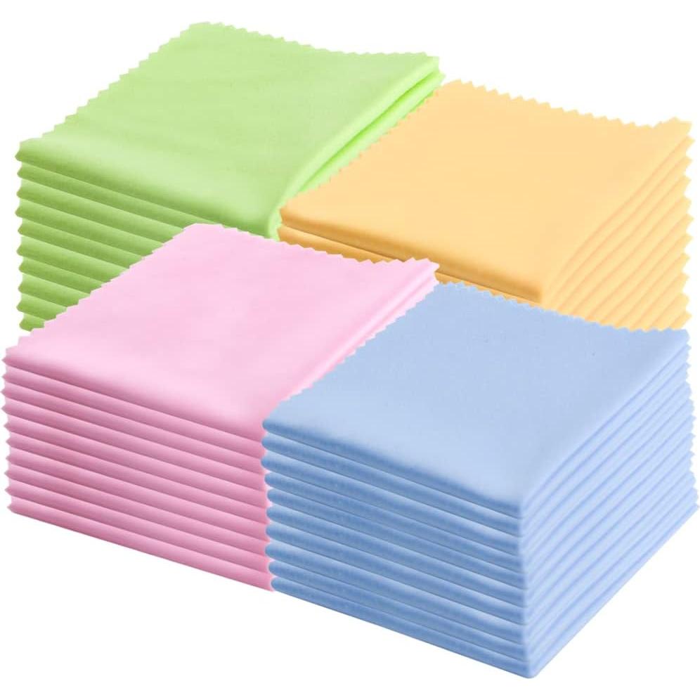 Paquete de 100 Paños de Microfibra XINMEIWEN 14x14 cm