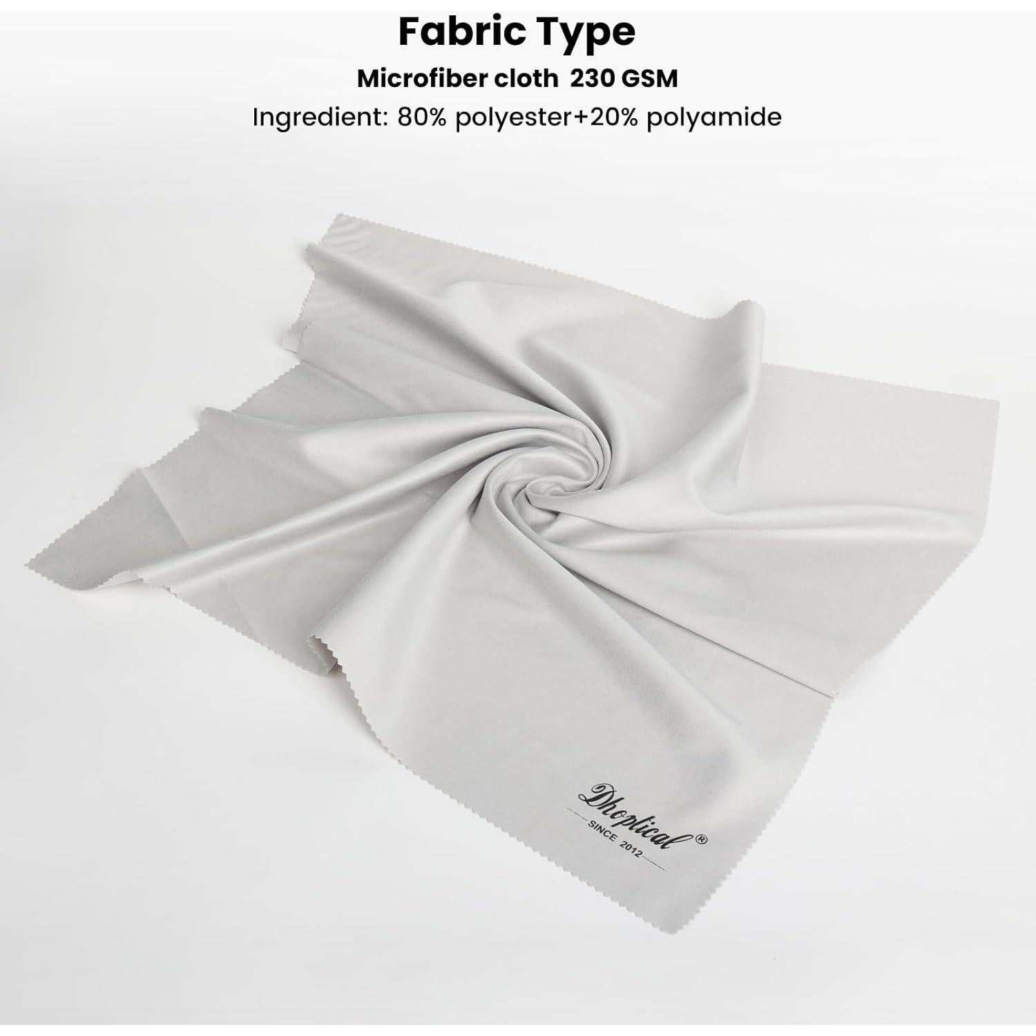 Paño de Microfibra Extra Grande 40x40cm Dhoptical Gris 2 Piezas