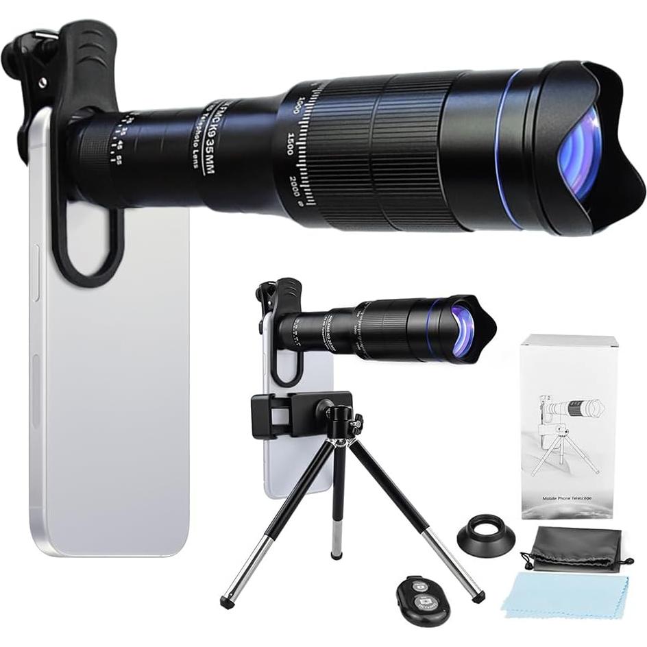 Kit Lente Telefoto 40X Kavolet para Smartphone - Observación