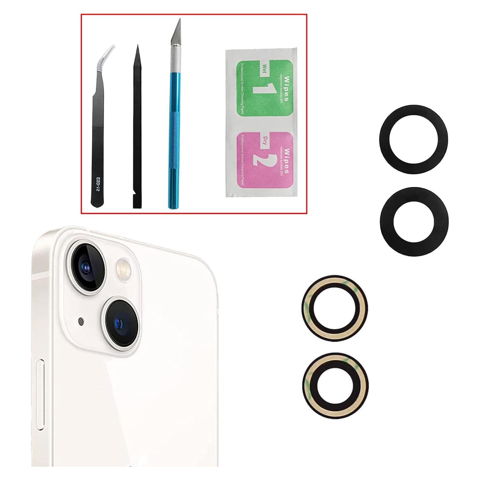 Reemplazo Lente Cámara Trasera iPhone 13 Mini PCTC - Anti-Rasguños