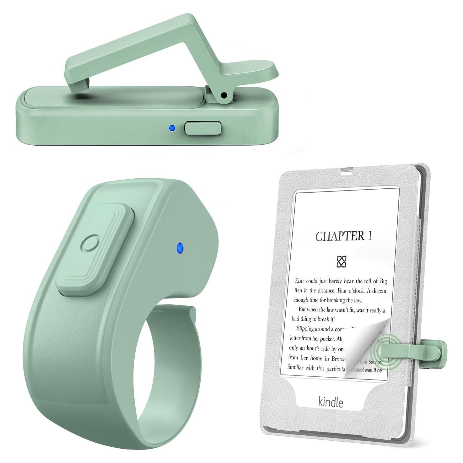 Anillo Pasador de Página JIMZOO FYQ-K1 Pro Verde - Control Remoto