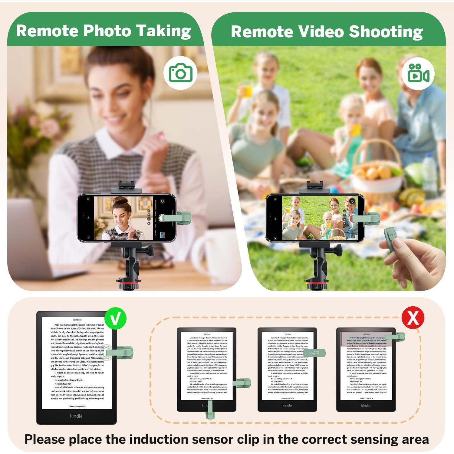 Anillo Pasador de Página JIMZOO FYQ-K1 Pro Verde - Control Remoto