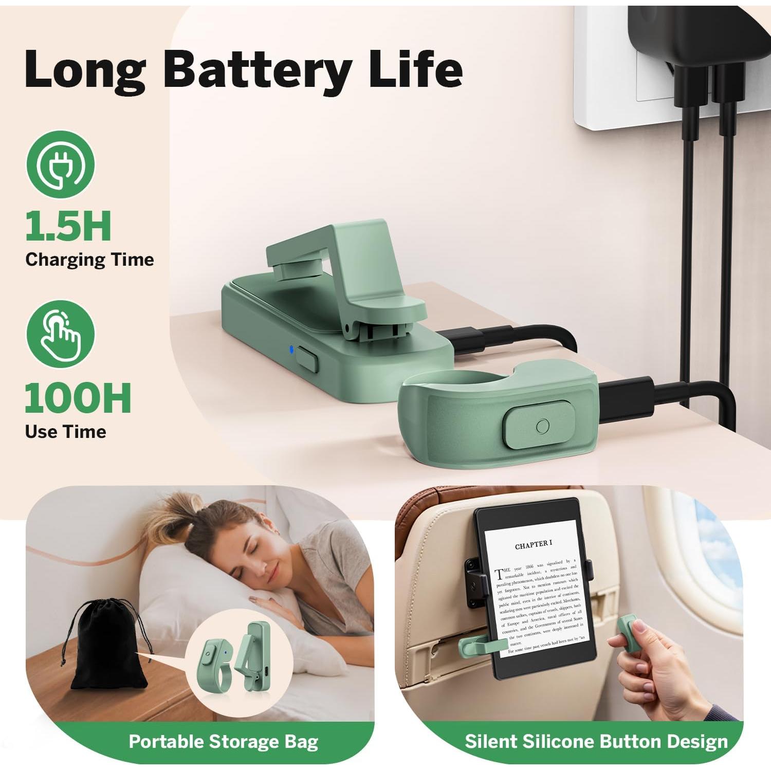 Anillo Pasador de Página JIMZOO FYQ-K1 Pro Verde - Control Remoto