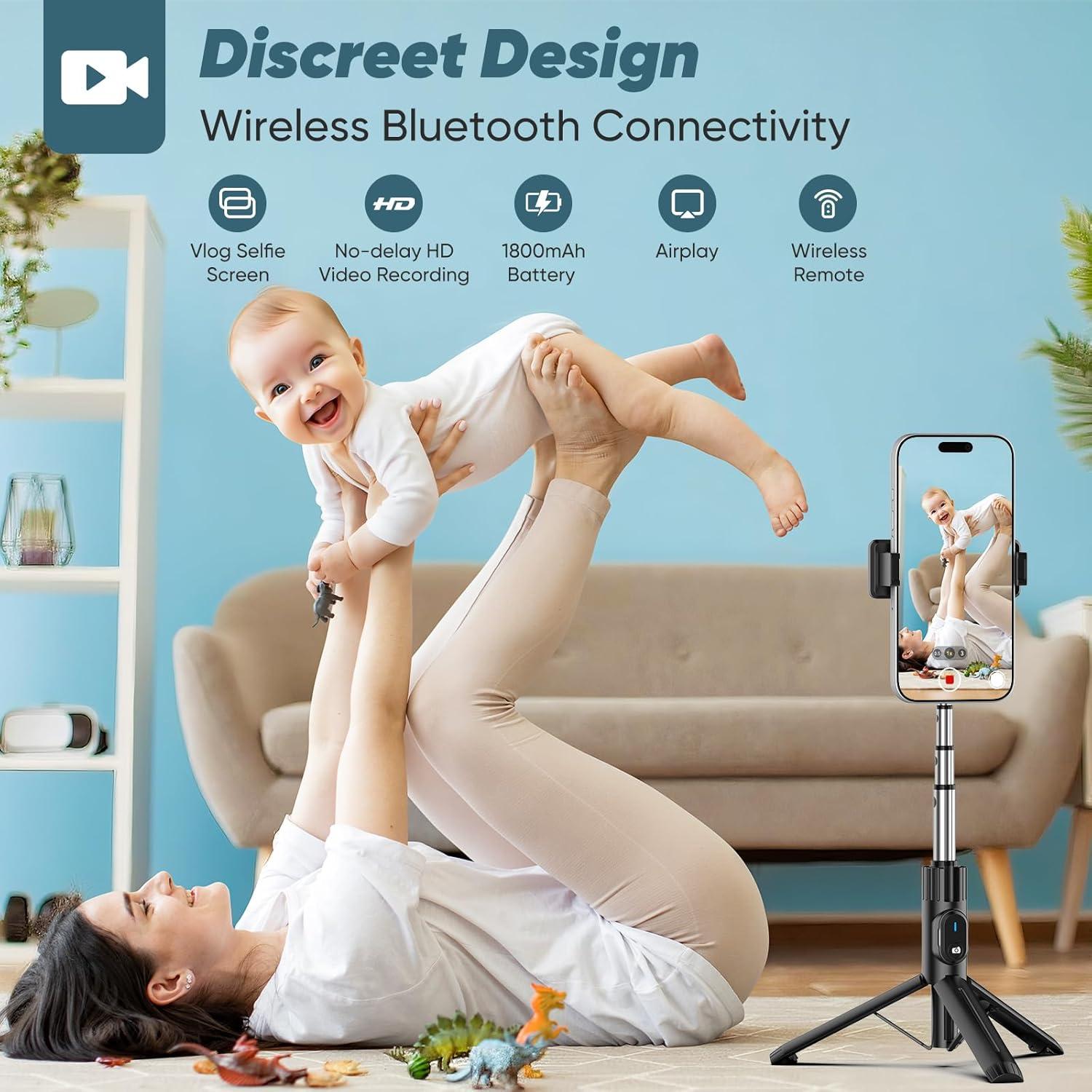 Monitor Selfie Inalámbrico Meonxy para Vlog 4K 30fps