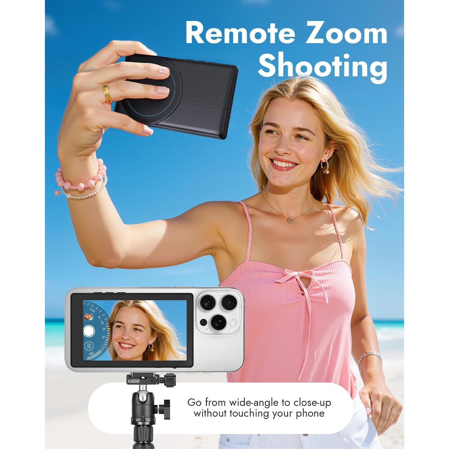 Monitor Selfie Inalámbrico WARDIX 3.97" Magnético