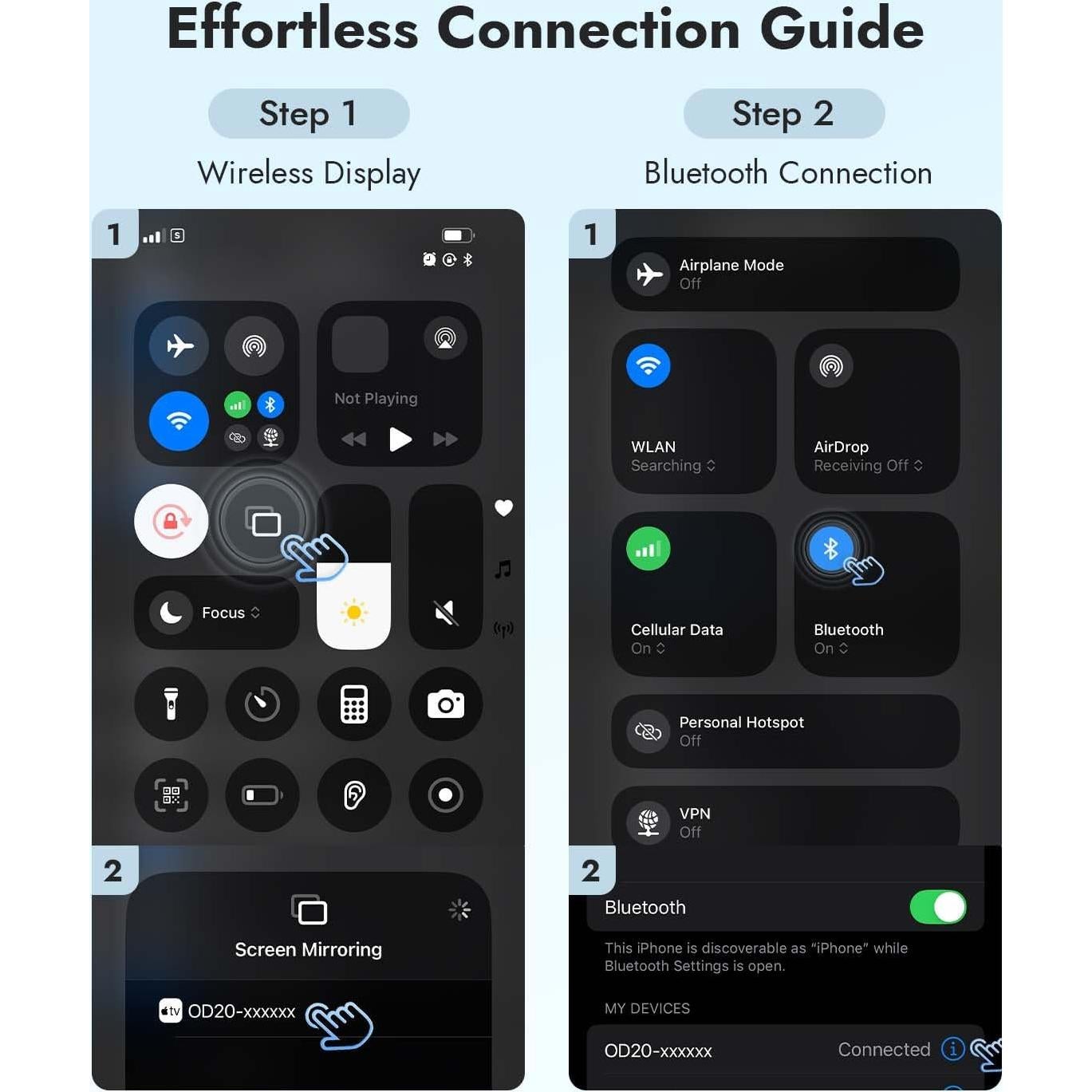 Monitor Selfie Inalámbrico WARDIX 3.97" Magnético