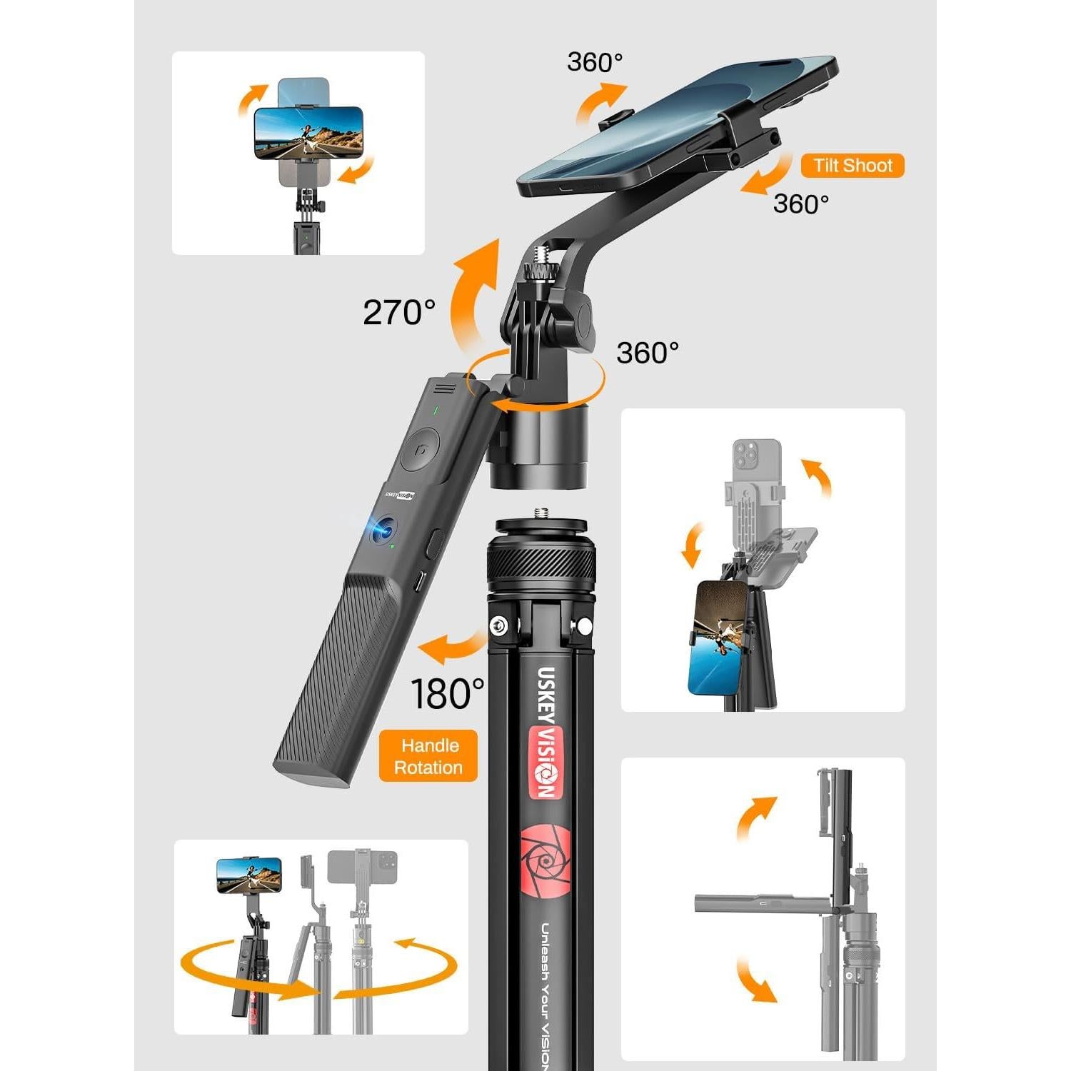 Trípode Automático de Seguimiento Facial USKEYVISION R01 PRO