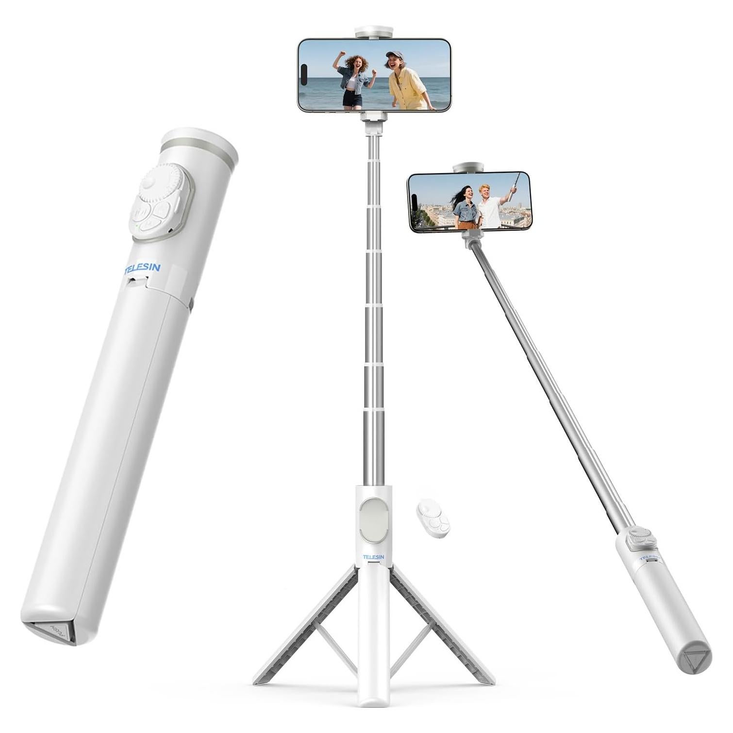 Trípode Selfie TELESIN 50" Ajustable con Control Remoto