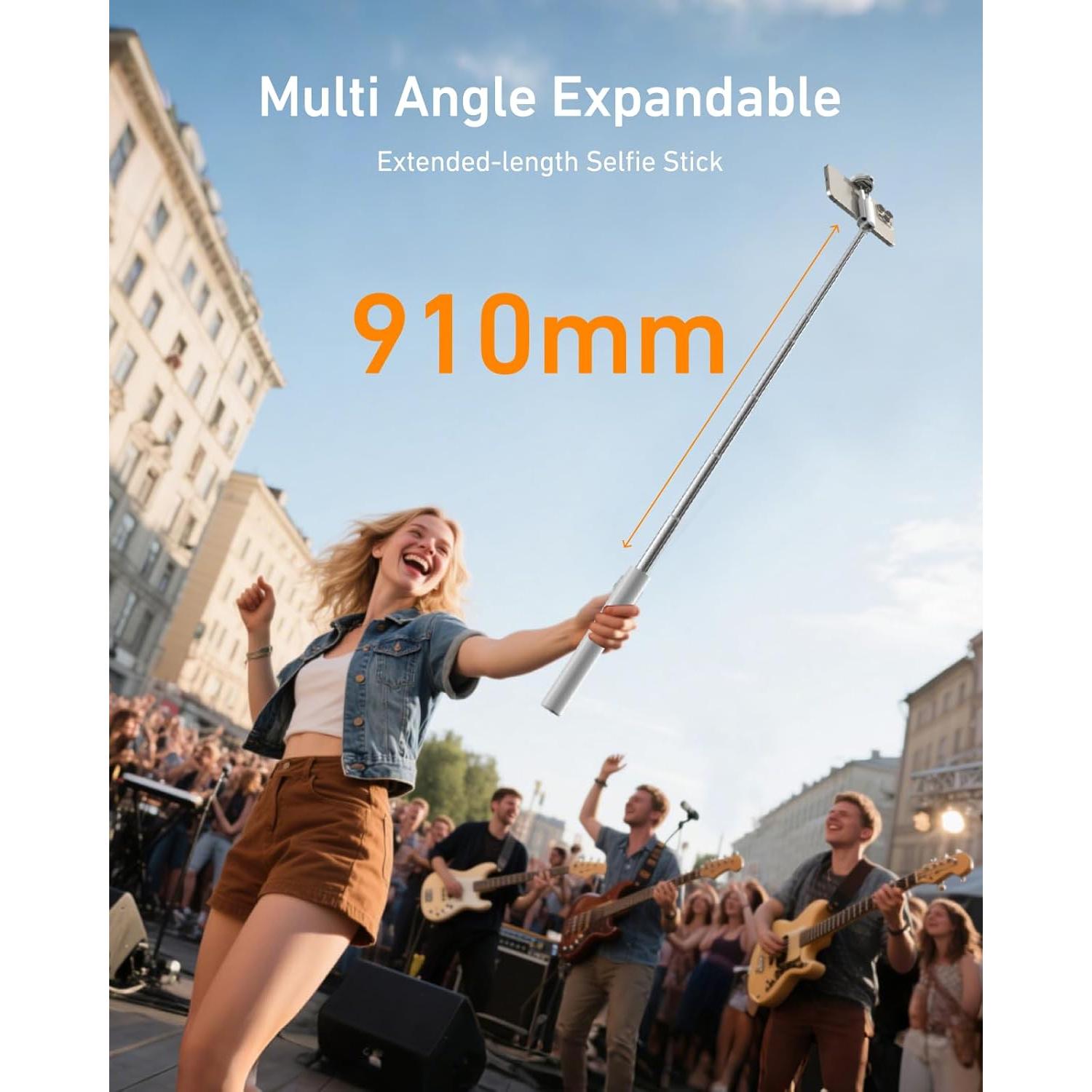 Trípode Selfie TELESIN 50" Ajustable con Control Remoto