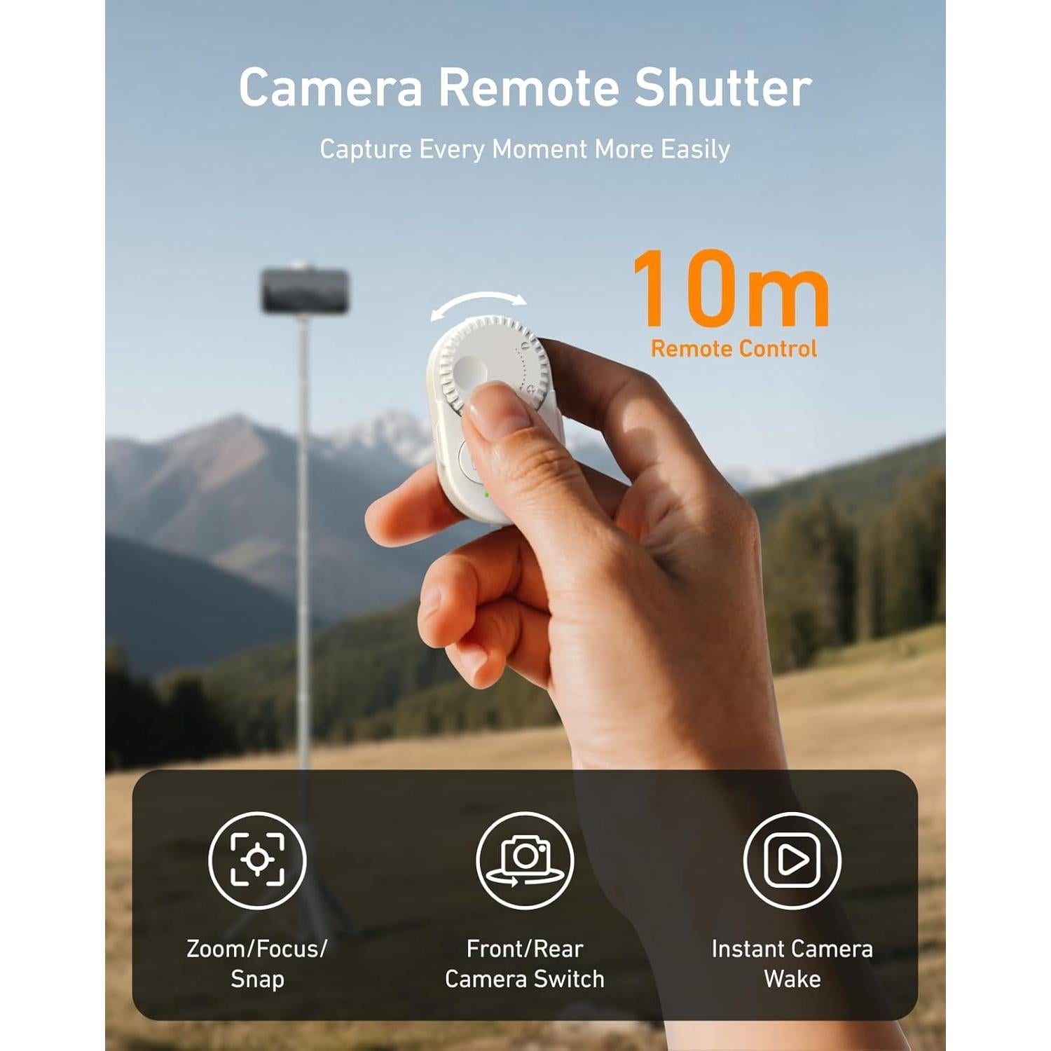 Trípode Selfie TELESIN 50" Ajustable con Control Remoto