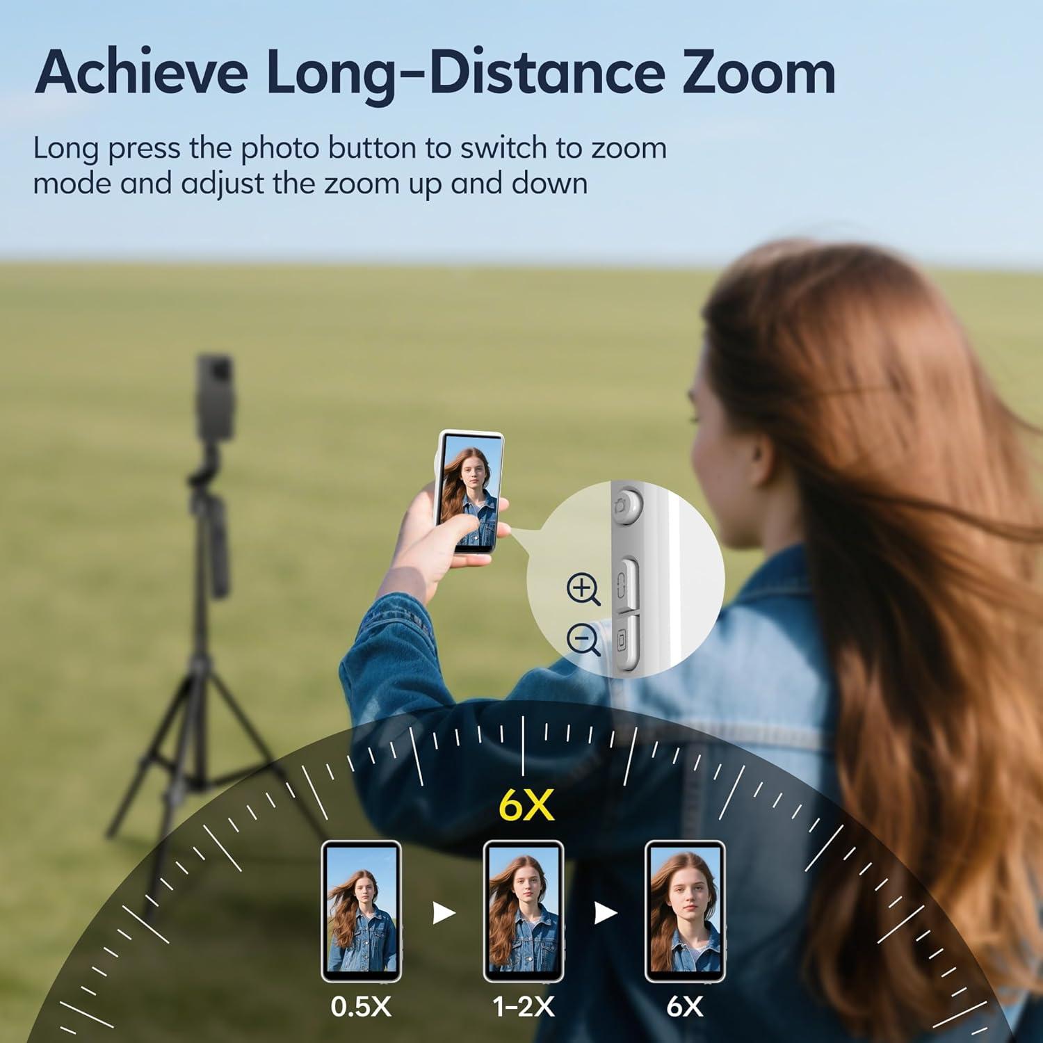 Monitor Selfie Inalámbrico PEYAKO 4.02" con Control Remoto