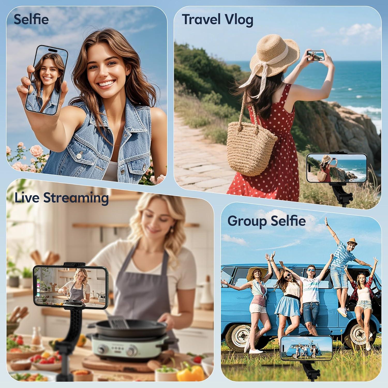 Monitor Selfie Inalámbrico PEYAKO 4.02" con Control Remoto