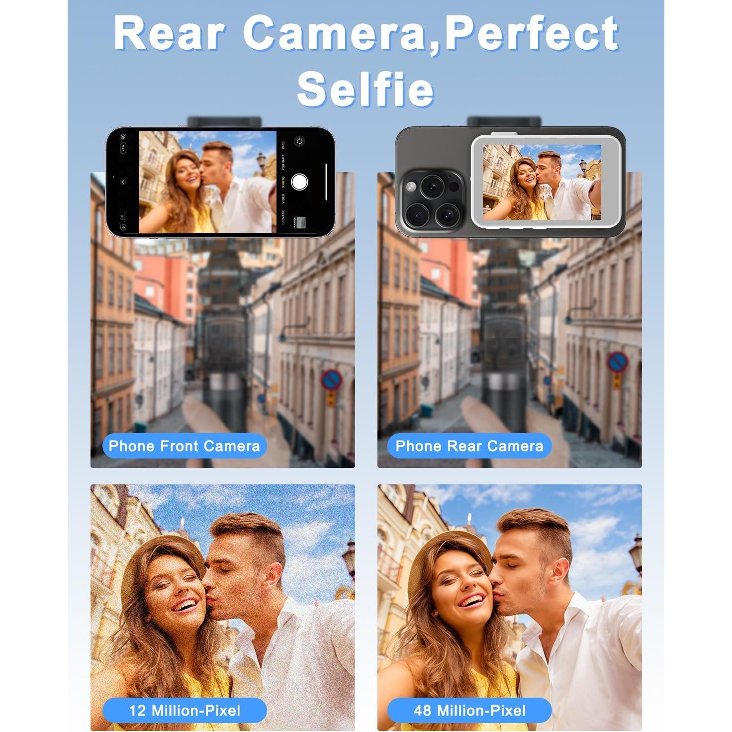 Pantalla Monitor Selfie Inalámbrica GDJUQZ 4K para Vlog