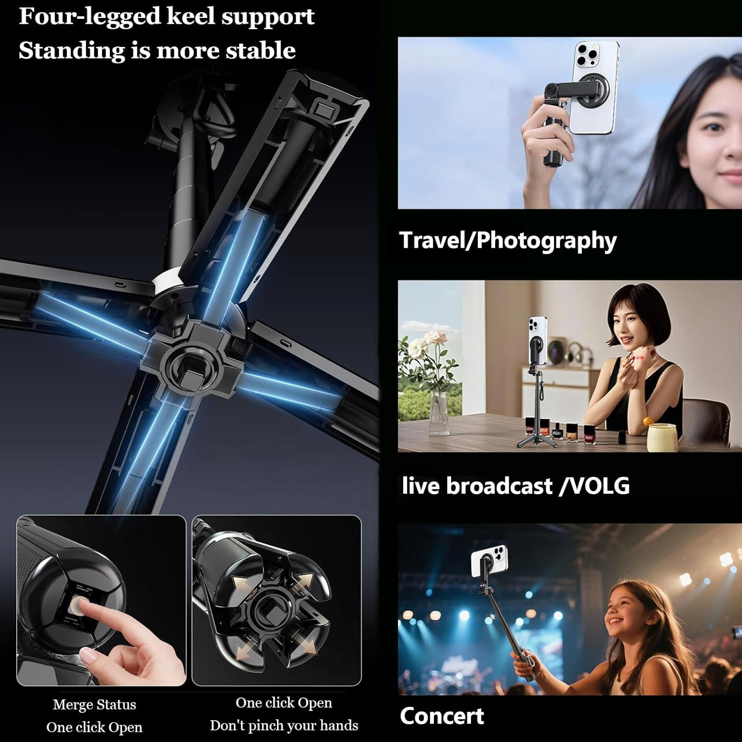 Soporte de trípode Magsafes 4 en 1 para iPhone y Android