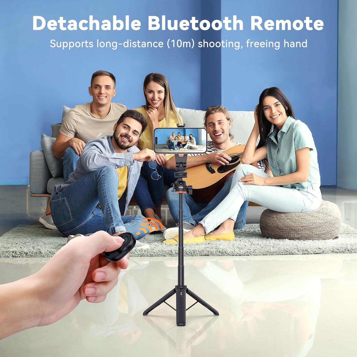 Trípode de Selfie Magnético VRIG MG-03, Extensible 20.5-55 cm