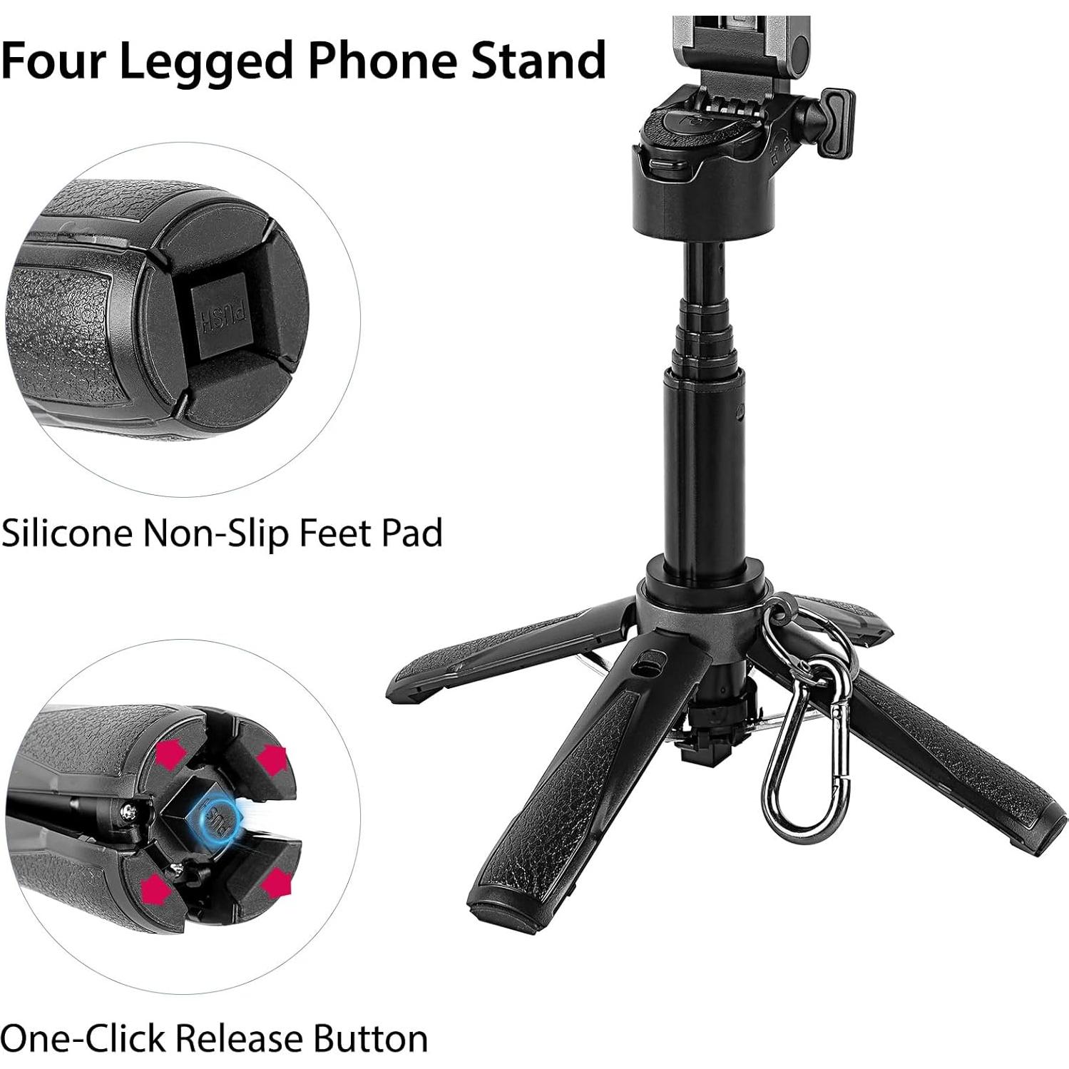 Palo Selfie Trípode Magnético WOVTE P15 para iPhone 11.7cm