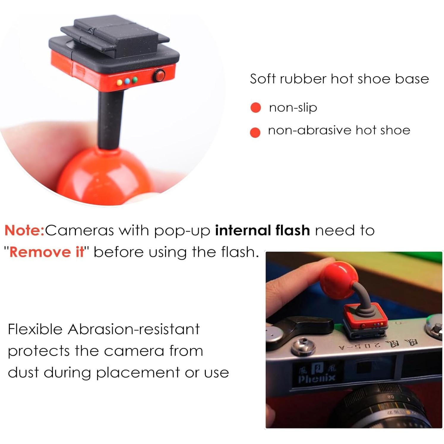 Cubierta de Zapata de Cámara ZALUNERO 2P-Shoe Mount Roja